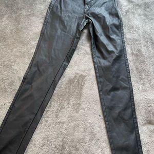 Leather black pants